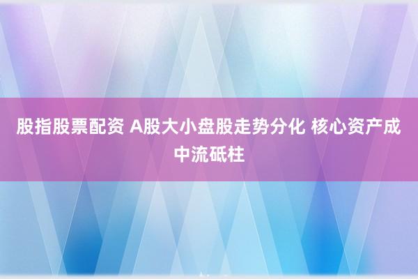 股指股票配资 A股大小盘股走势分化 核心资产成中流砥柱