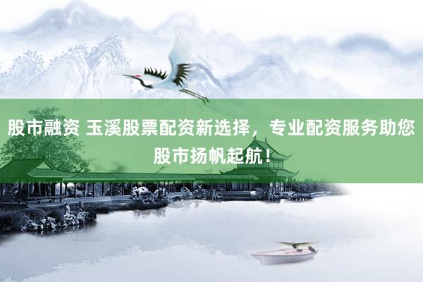 股市融资 玉溪股票配资新选择，专业配资服务助您股市扬帆起航！