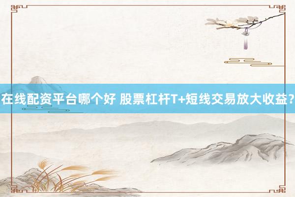 在线配资平台哪个好 股票杠杆T+短线交易放大收益？