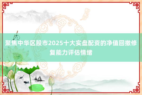聚焦中华区股市2025十大实盘配资的净值回撤修复能力评估情绪