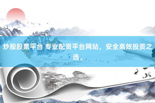 炒股股票平台 专业配资平台网站，安全高效投资之选。