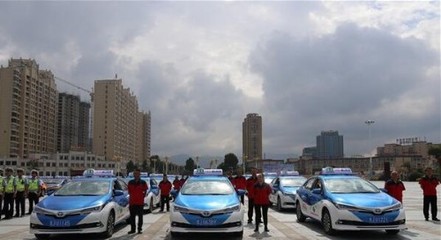贵州:黔南州独山县投放首批新能源出租车